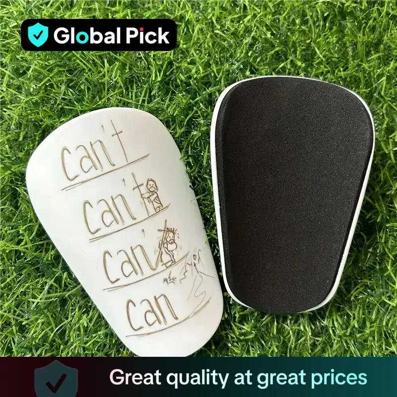 Cartoon Letter Pattern Football Shin Pads, 1 Pair Football Shin Guards, Professional Football Shin Pads, Soccer