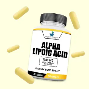 American Standard Supplements Alpha Lipoic Acid 1300mg Per Serving, Vegan, Gluten Free, Non-GMO Antioxidant Powerhouse Fitness