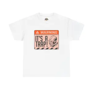 IT’S A TRAP! Retro Warning T-Shirt | Funny Gamer Graphic Tee | Lightweight Unisex Shirt
