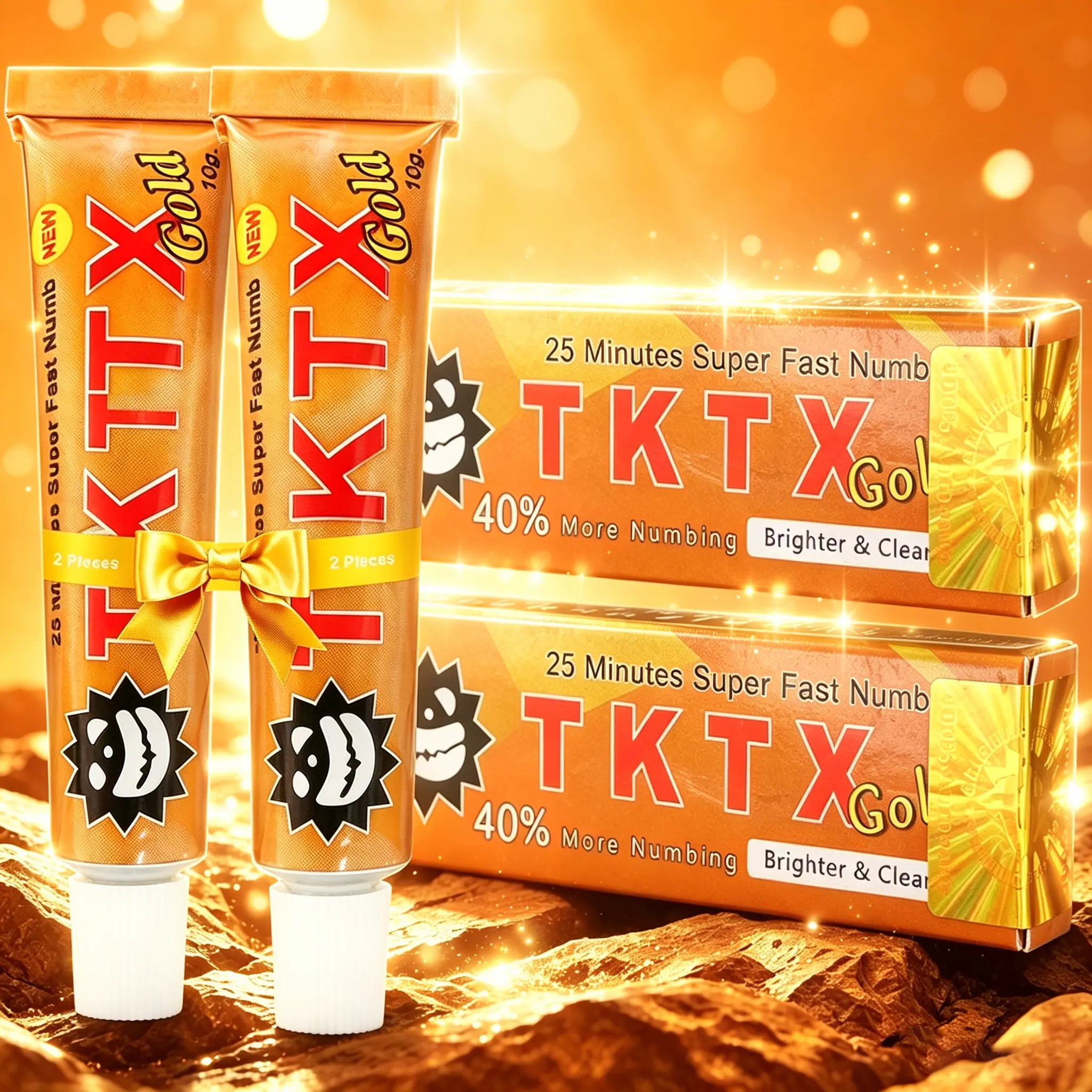 2 Pack TKTK 80% Maximum Potency Tattoo Relief Cream, Painless Procedure Numbing Cream for Tattoos, Microneedling, Waxing & Permanent Makeup, 10g Eachypes, for Tattoos, Waxing, Microneedling & Lecithin