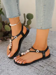 Summer New Open Toe Lightweight Comfortable Sandals, Flat Casual Breathable Shoes for Women, Perfect for Dresses and Beaches