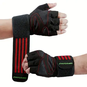 Supreme Ventilated Weight Lifting Gloves - Padded Full Palm Guard, Unisex Design, Enhanced Grip & Wrist Support for Men & Women, Supreme Comfort