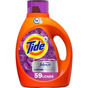 Freshness HE Turbo Clean Liquid Laundry Detergent, Spring & Renewal Scent, 84 fl oz, 59 loads
