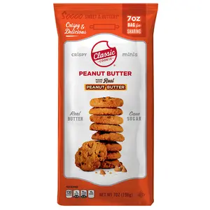 Classic Cookie, Crispy Mini Cookies, Peanut Butter 7oz Bag