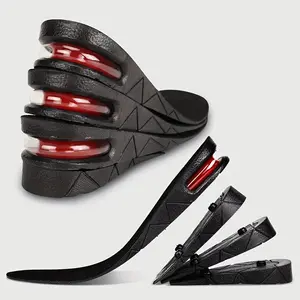 Heightened and Invisible Insole Four-Layer Heel Lift Cover with Air Cushion for 1.2" to 3.5" Variable Height Men's and Women's Boosters Discreet Comfortable Eye-Catching supportive sol