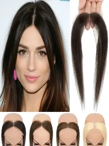 Hairline Topper for Women 10" Real Human Hair, Hand-Tied Full Lace Hairpiece, Ideal for Thinning Hair & High Hairline, Natural Look