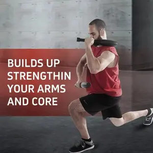 5LB Pound Fitness Bar Bell Iran Bar, Fitness Hammer Bell Club For Strength Training And Physical Fitness Wrist Exercise Equipment