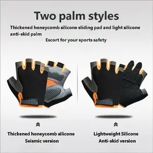 Unisex Half Finger Gloves - Liquid Silicone Shockproof Anti-Slip for Cycling Fitness Summer Fishing Hiking Yoga Lure Fishing
