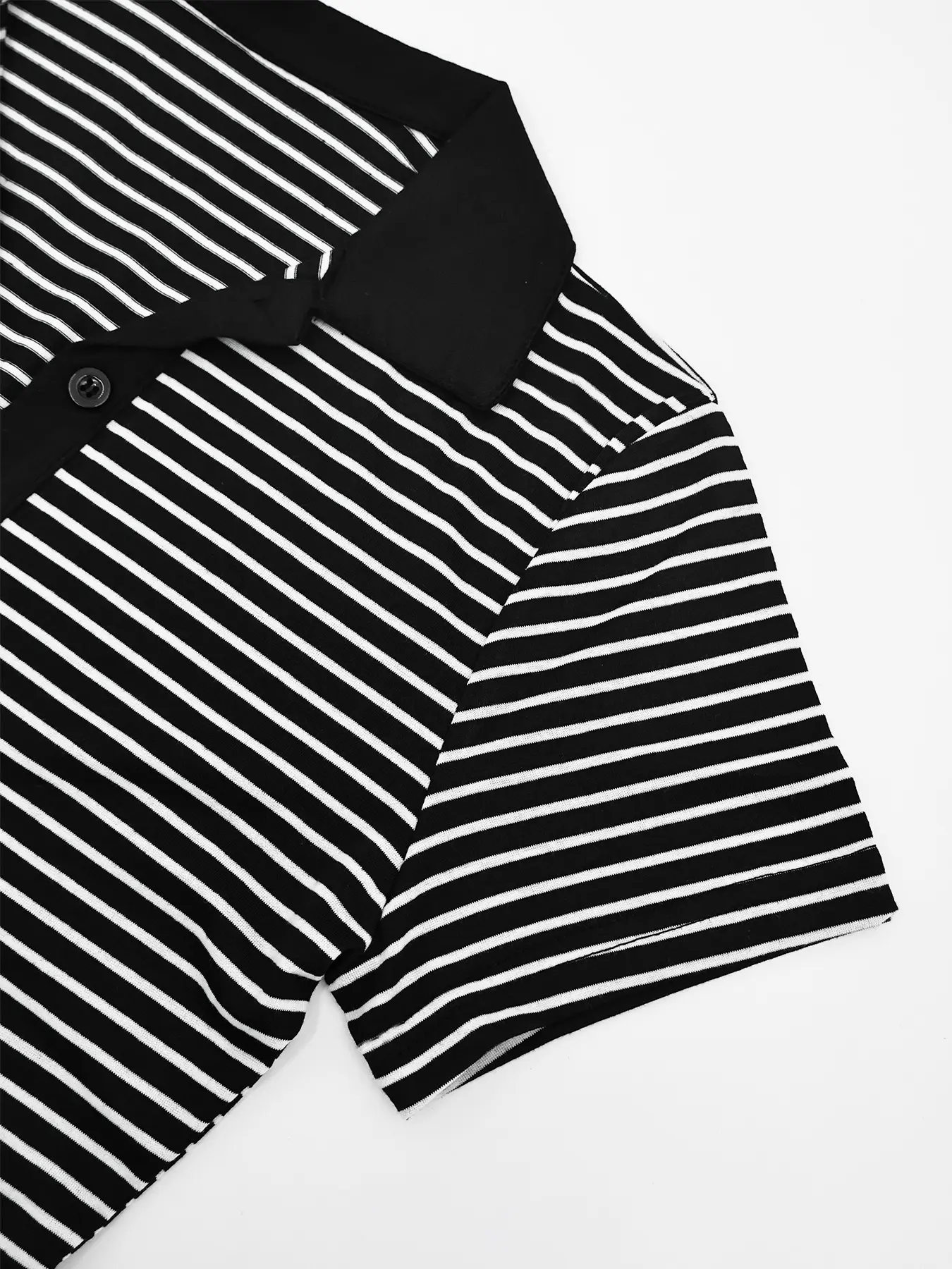 Womens Black and White Striped Polo Midi Dress, Short Sleeve Button Front  Bodycon Sundress, Casual Summer Dress for Brunch, Vacation, Womenswear  sundress bounce dress - TikTok Shop