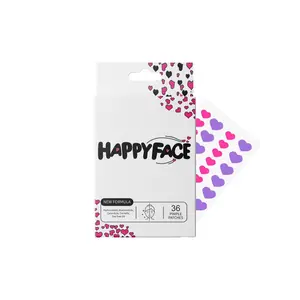 Hearts Pimple Patches, Acne Spot Dots, 2 Sizes Party Pack 36 Count, Hydrocolloid, All Skin Types, Hypoallergenic, Skin Repair