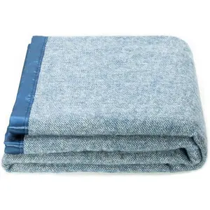 Herringbone  Throw Blanket - Blue,  Size