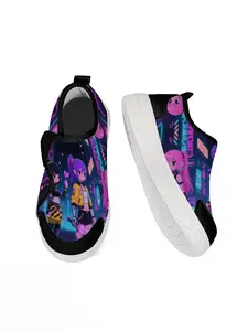 Exclusive Recommendation Unique Print Fashion Vibrant Anime Style Kpop Theme Velcro Shoes, Trendy Anime Characters, Comfortable Design