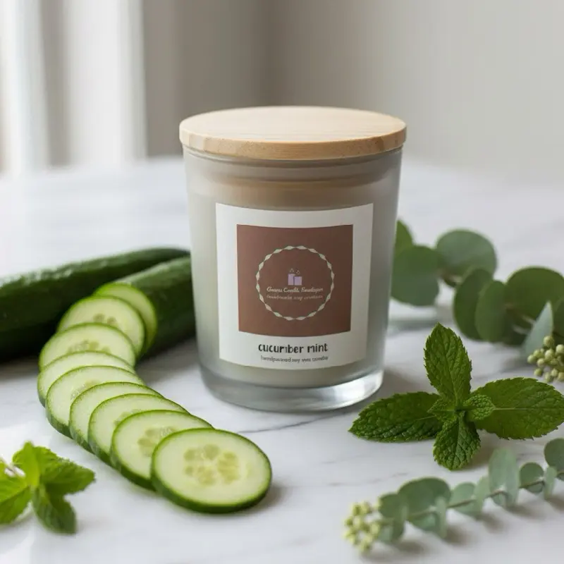 Cucumber Mint Scented Candle