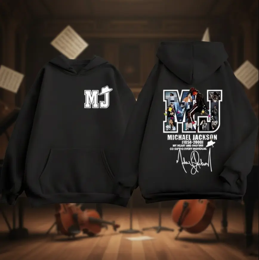 2025 Autumn/winter Limited Edition Michael Jackson Men's Cotton Hoodie, y2k clothing men, Hip-hop Music Shirt, Vintage Graphic Rap hoodie, King Of Pop Shirt, Unisex Cotton T-shirt, Graphic Sweatshirt, Streetwear