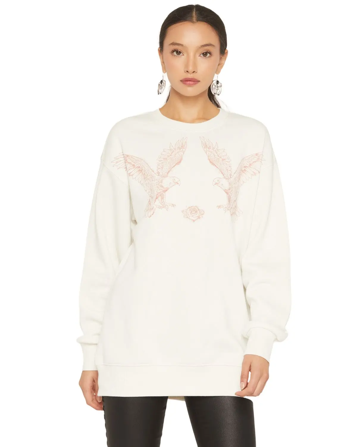 Youth In Revolt Women's Women'S Eagle Crew Neck Sweatshirt - Ya470a-F258-C6785