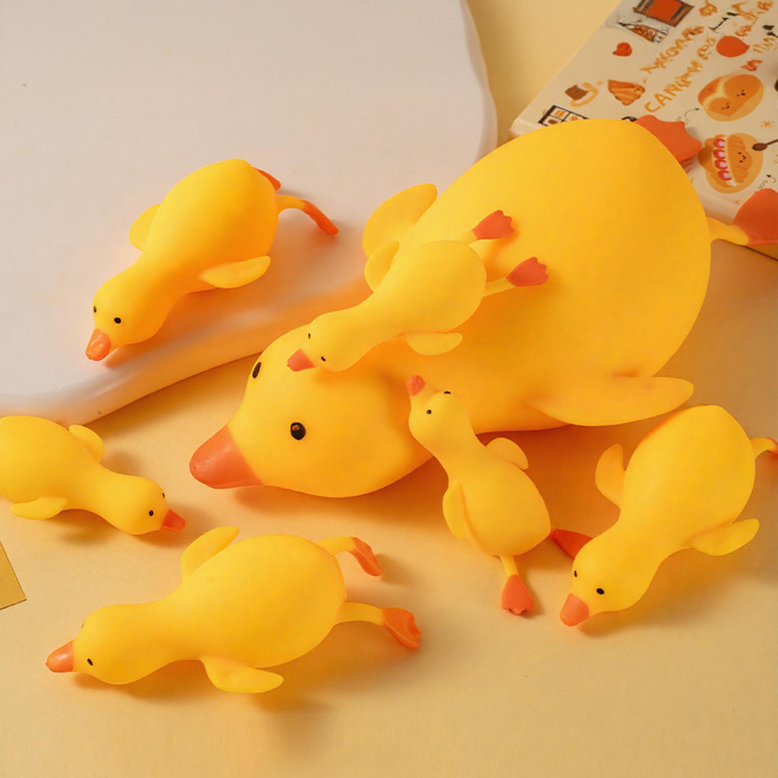 Yellow Duck Stress Relief Toy Soft TPR Material Slow Rising Rebound Adorable Design Odorless Safe for All Ages in 3 Sizes Eco-Friendly TPR Soft Rubber