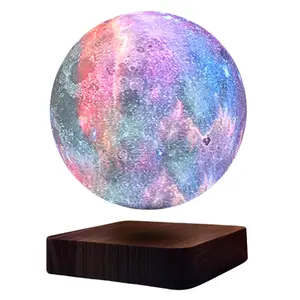 MAGECMOON Magnetic levitation rotating technology sense galaxy ball shape ornaments starry sky atmosphere sense night light desk lamp creative night light birthday Valentine's Day gift