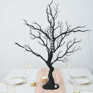 Manzanita Tree Centerpiece Black with 8 Acrylic Bead Chains for Weddings Parties & Event Displays 34"