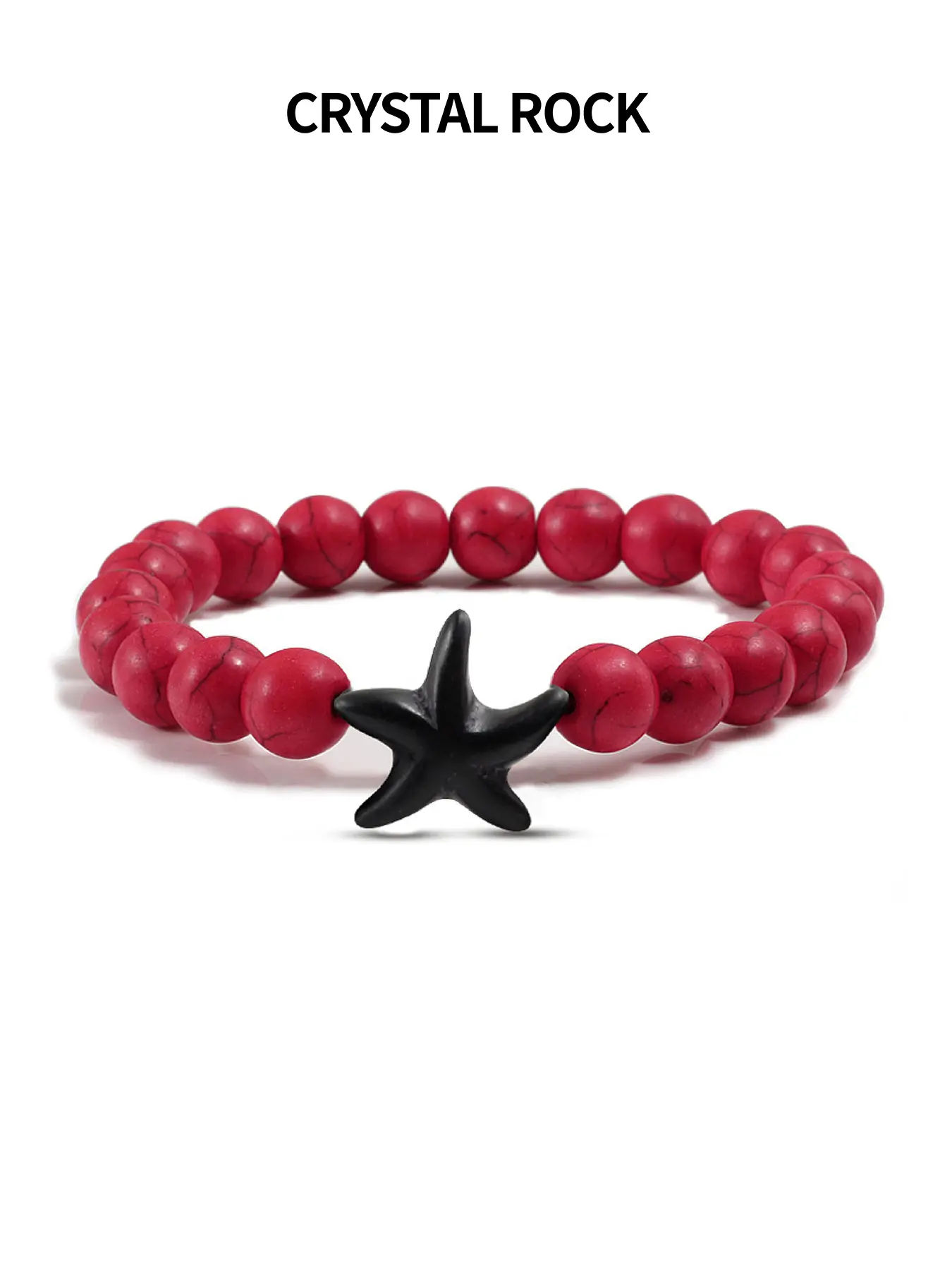 Unisex Starfish Beaded Bracelet, Adjustable Ocean-Inspired Jewelry for Beach Lovers, Fashionable Accessory for Any Occasion, Perfect Gift