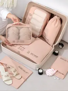 Travel Storage Bag Set, Large Capacity Zipper Travel Organizer, Foldable Clothes Storage Bag, Portable Travel Organizer for Women & Men