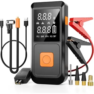 Portable  Jump Starter with Air Compressor, 4000A 12V   Jumper with 150PSI Tire Inflator,   Pack Jump Box Tire Pump with LCD Display, Light (10.0L Gas/8.0L Diesel)