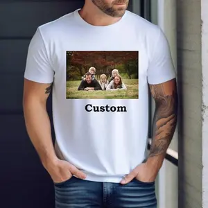 Custom Men's Shirt, Custom Text & Photo Shirt, Personalized Dad T-shirt, Customized Shirts, Custom Shirts, Personalized Gift Shirts For Him