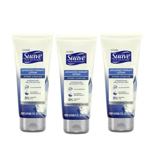 Suave Lotion, Advanced Therapy lotion  – N Extremelourishing Hand & Body Lotion, Travel-Size Lotion fory Dry Skin, Moisturizing Cream for Glowing Skin, 24H Moisture, 3 Oz 3PACK