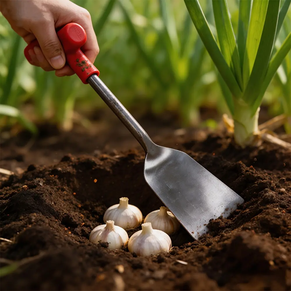 Professional 2-Pack Gardening Trowels, High Carbon Steel Digging Tools for Garlic Onion Potato Harvesting, 3Cm & 6Cm Narrow Blade for Wild Vegetables & Transplanting, Ergonomic Non-Slip Handle, Galvanized Rust-Proof