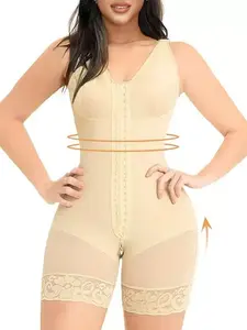 Strengthened Waist Shaper, Dual-Layer Abdominal Control, Button-Down Split Leg Bodysuit, Women's Slimming Underwear, Shapewear