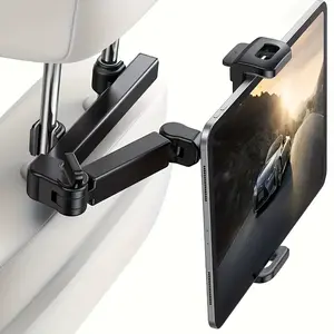 AuraHome Universal Car Tablet Mount: 360° Rotating Backseat Headrest Holder for iPad Pro/Air/Mini & Phones (4-13") - Road Trip Essential