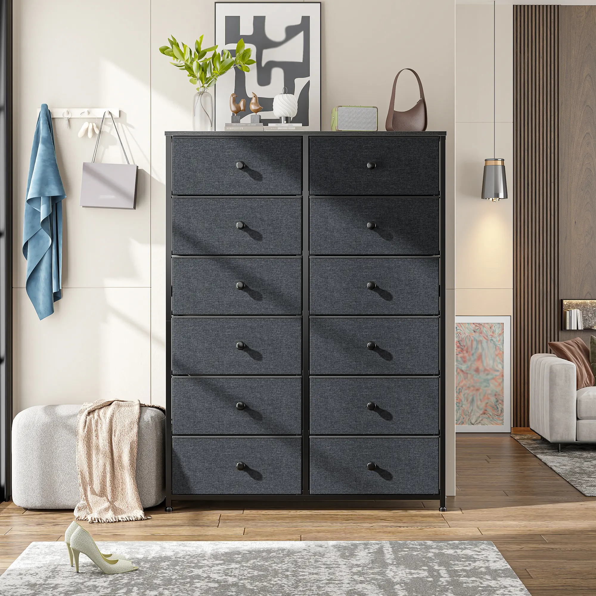 12 Drawers-Dark Gray