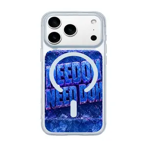 Crushed Ice Relief Typography NEEDOH NEED DOH MagSafe iPhone Case