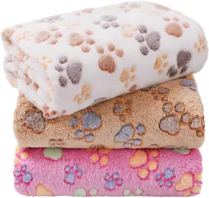 Soft Fleece Dog Blanket 3 Pack, Fluffy Pet Blanket for Puppy Cat, Warm Washable Small Dog Blanket 23x16 Inch