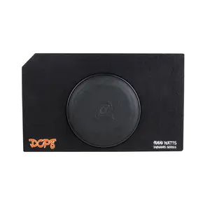 Alphasonik Dynamis DCP8 8 inch 1000 Watts 4-Ohm Shallow Mount Flat Enclosed Sub woofer in Ported Vented Box for Tight Spaces in Cars and Trucks, Slim Thin Loaded Subwoofer Custom Port Bass Enclosure