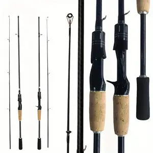 Wooden Handle Fly Fishing Rod-Long Casting-70.86 Inches-M Tone-Ceramic Guide Ring, EVA Non-slip Grip-Used for Fresh and Salt Water