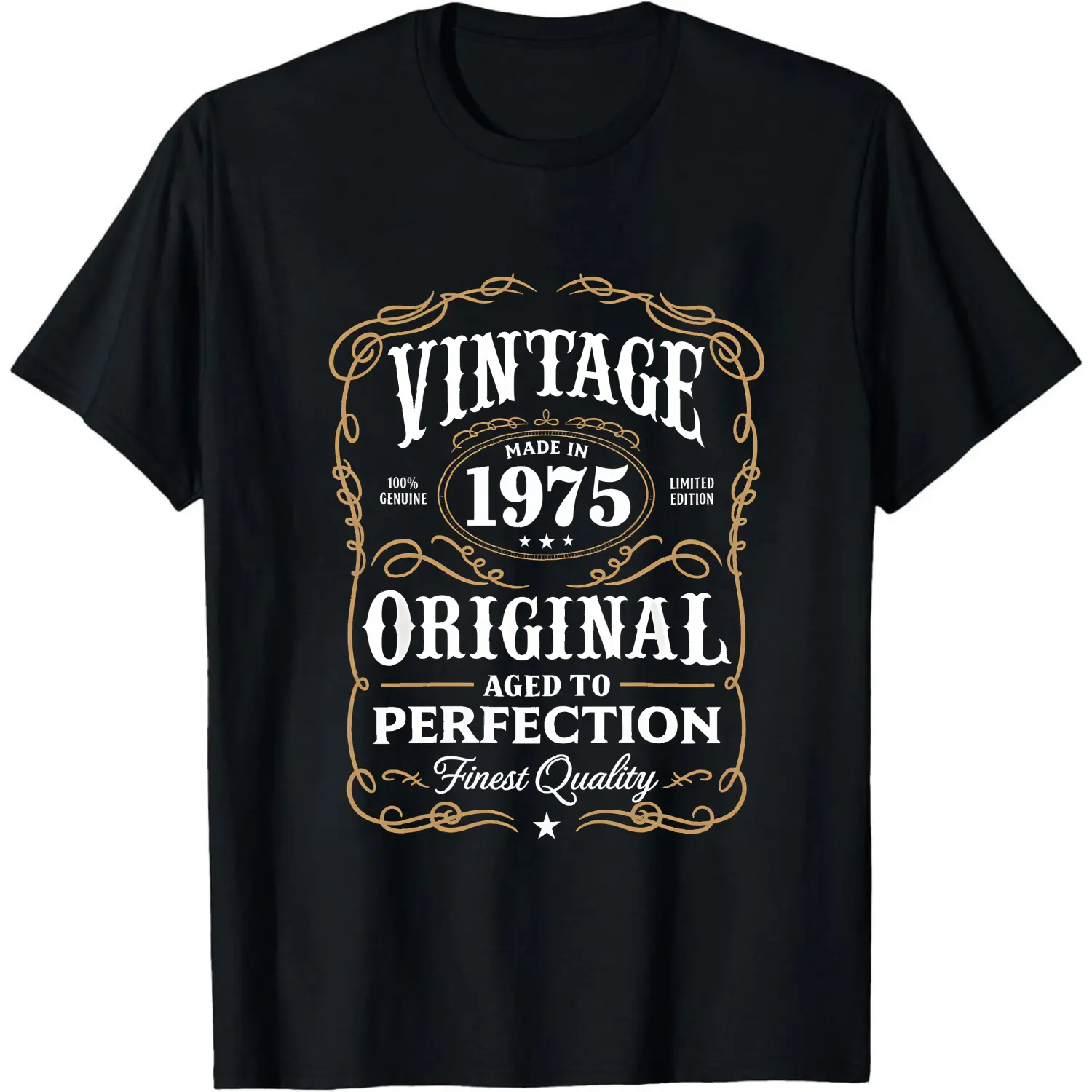 100% Cotton Vintage Made In 1975 Original Aged To Perfection T-Shirt Women Men Unisex Clothing Streetwear
