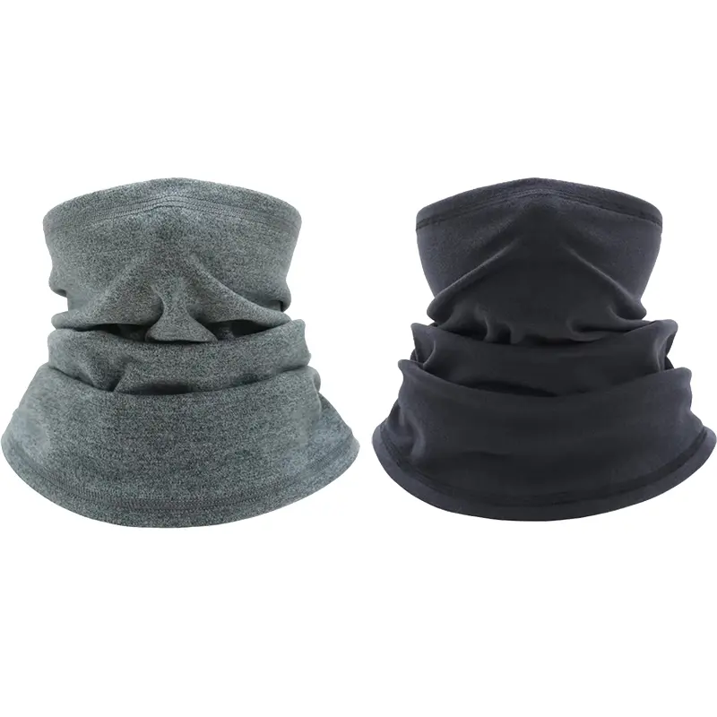 2-Pack Multifunctional Neck Gaiter, Unisex Stretch-Fit Polyester Face Mask, Warm & Windproof Ski Balaclava for Winter Sports & Biking
