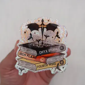 Fourth Wing Book Stack Kindle Grip | Smut Kindle Grip | Spicy Book-Themed Phone Grip | Iron Flame Phone Grip| MagSafe Kindle Grip