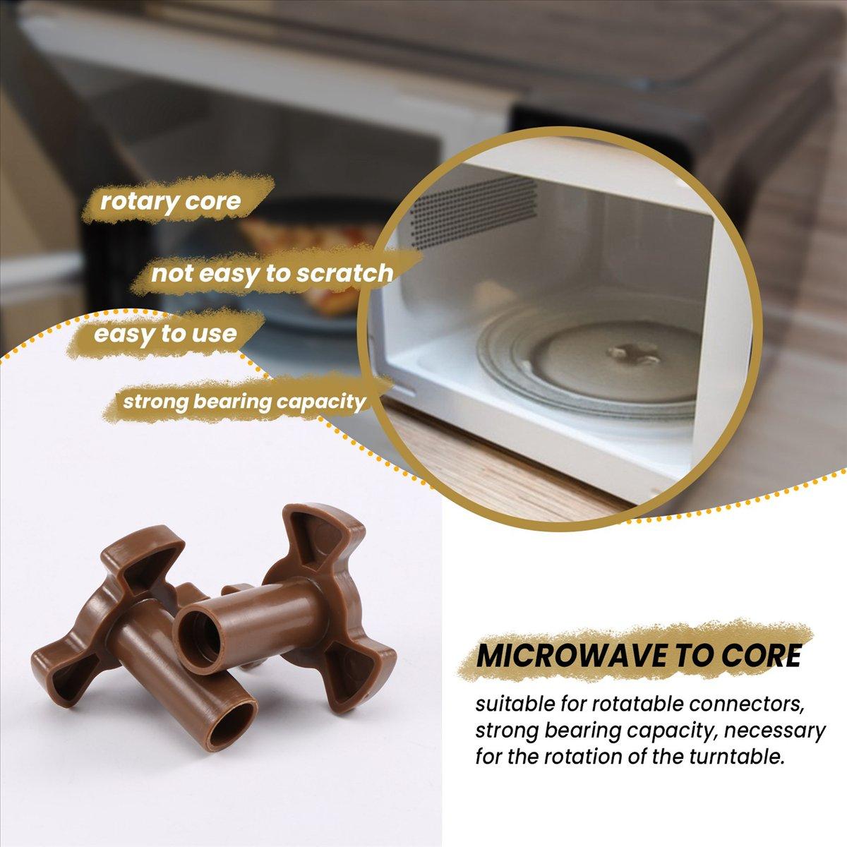 Microwave Turntable Coupler,Microwave Oven Roller Guide Support, Microwave Oven Rotary Core Coupling Replacement Parts