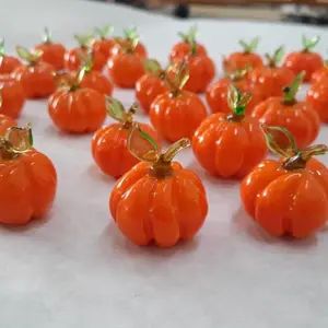 Miniature Glass Pumpkin