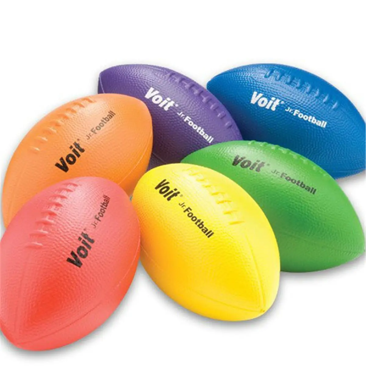 Voit Tuff Coated Foam Mini Football, 8.5-Inch Lightweight Training Sport Ball for Youth and Beginners, Purple