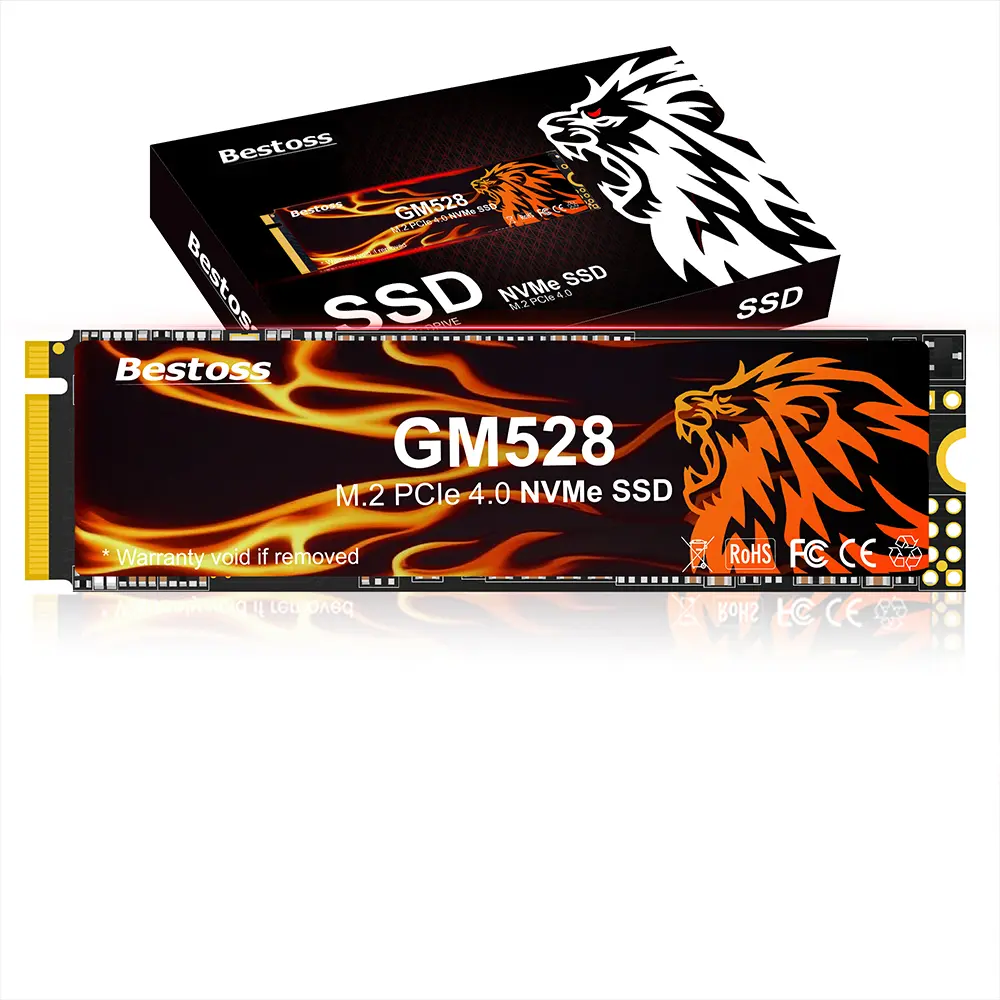 Bestoss GM528  M.2 SSD NVMe PCIe 2280 Internal Solid State Hard Drive, Up to 5000 MB/s, 3D NAND SLC Cache, SSD for Gaming PC Storage, Business Laptop, Home Entertainment, Creative Workflow