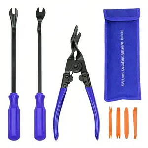 Upgraded3/8pcs Car Trim Removal Tool Set, Door Panel Dashboard Repair Kit, Stainless Steel Automotive Tools, No Ca Prop 65 Warning
