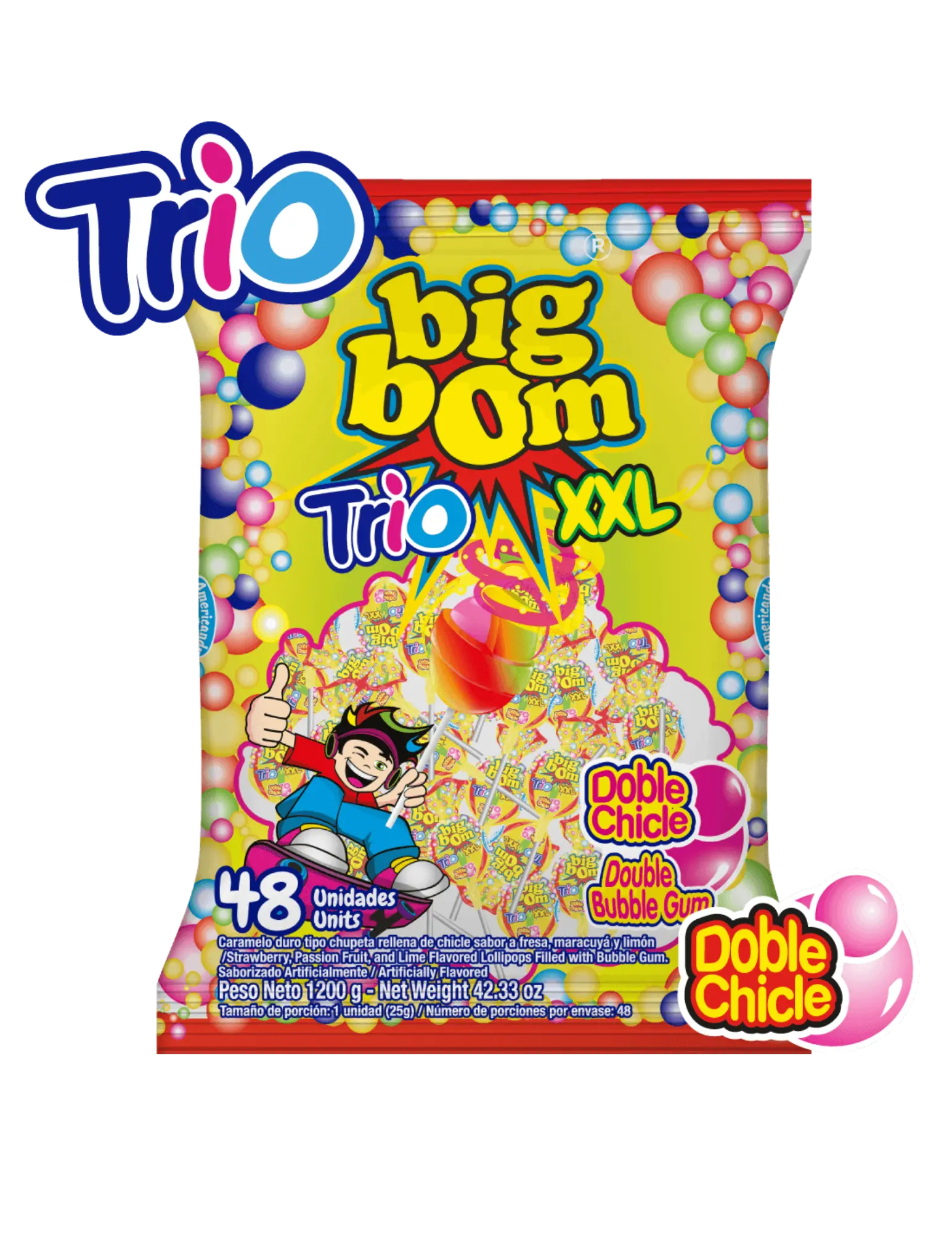 Americandy XXL Lollipops, Three Sensations Americandy XXL Lollipops, Three Sensations
