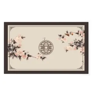 Long Rectangular Leather Dining Table Mat Washable Waterproof Oil Proof Heat Resistant Luxury High End Living Room Table Protector