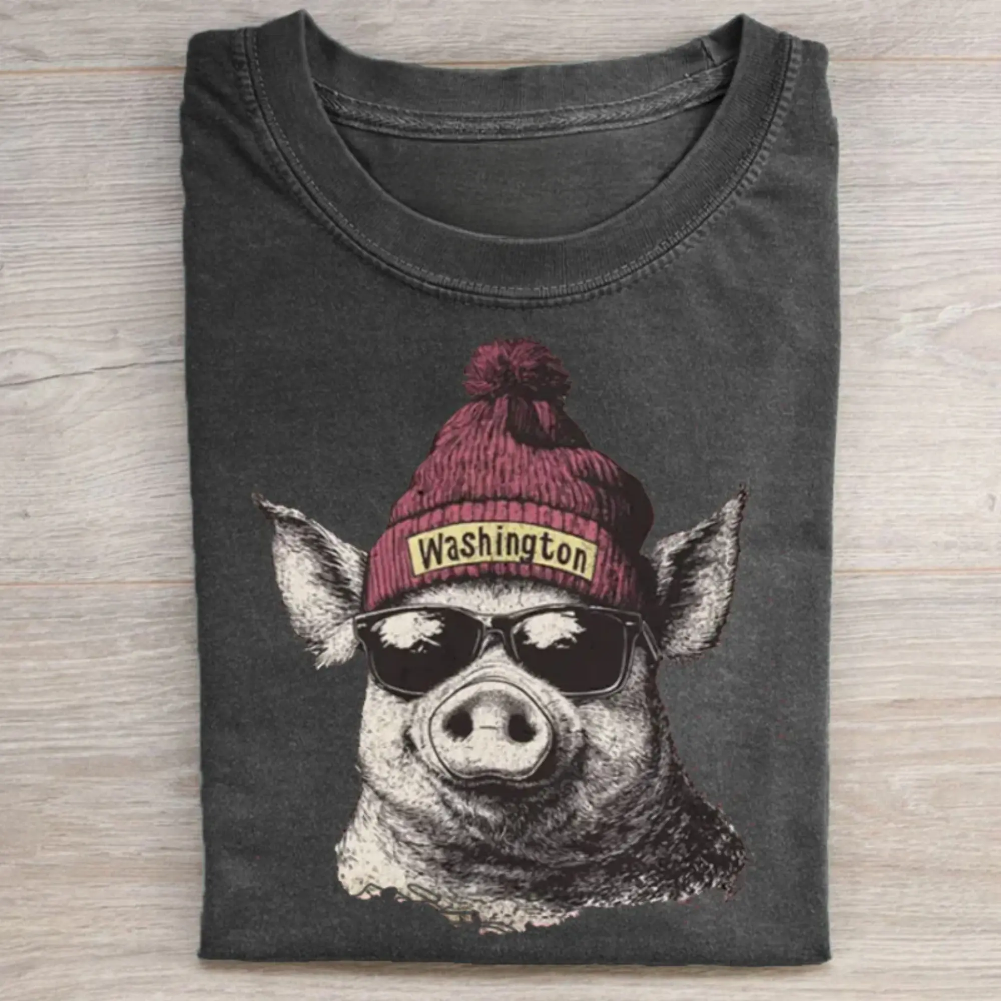 Washington Football Mascot Vintage Graphic Tees, Unisex Funny Rugby Gift Shirts Top Menswear Womenswear Streetwear