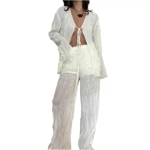 8586: THE SHEER CREAM PANTS