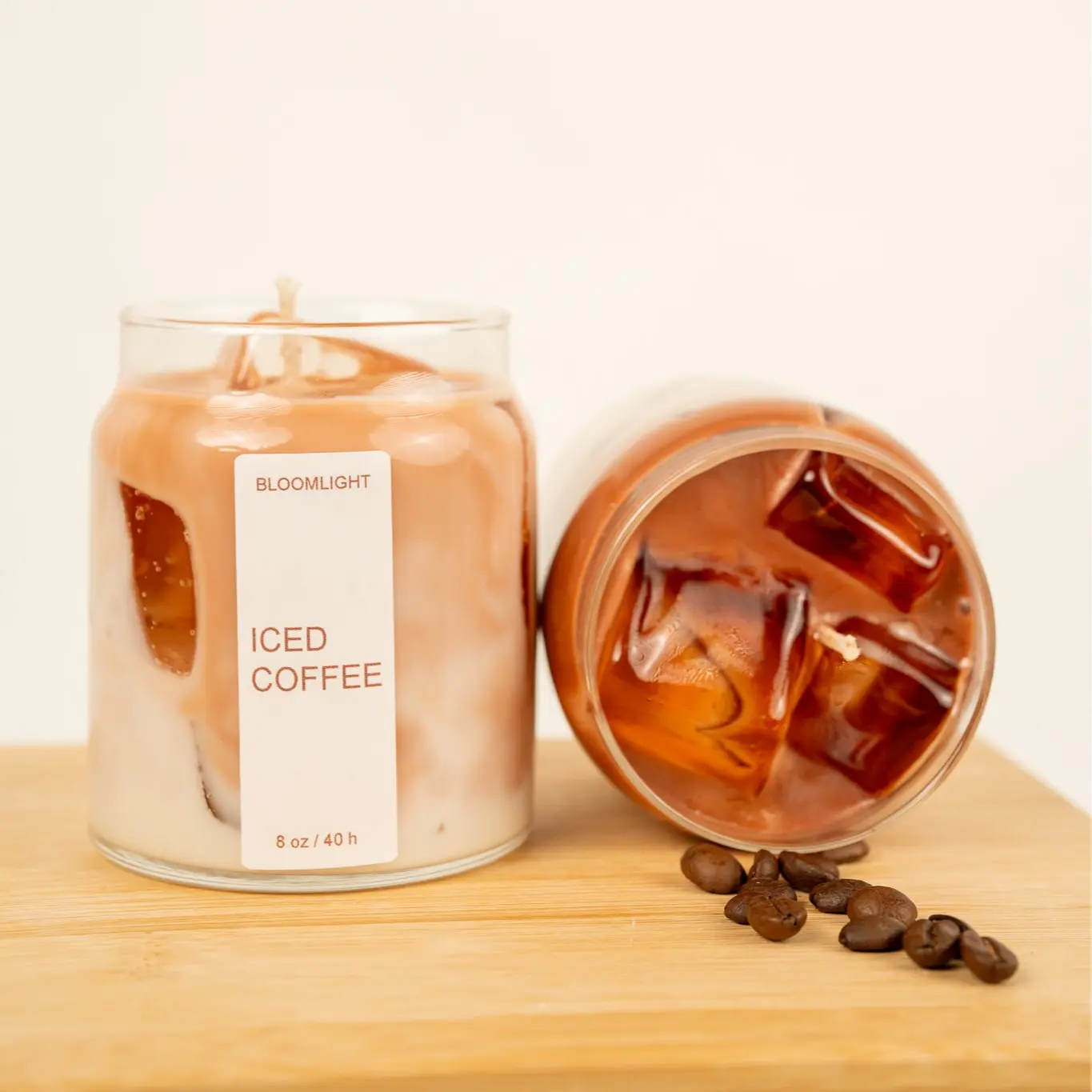 Iced Coffee Candle | 8 oz | Iced Latte Coffee Scented Handmade Candle Aroma Decoration