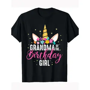 *** gift Unicorn Birthday 180g 100% cotton T-shirt
