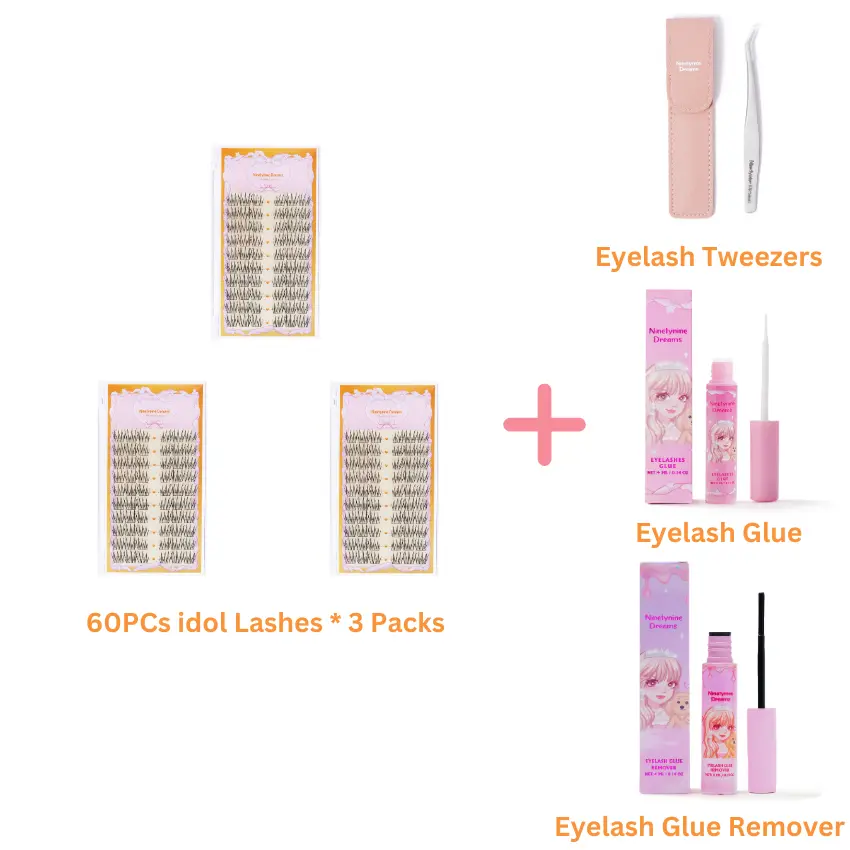 3 Packs + Accessories (Daily Lash Glue)